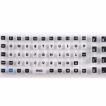 Tailored Spray-Printed Silicone Rubber Keypad Keyboard