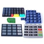 Painted Silicone Keypad with Multicolor Coating