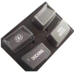 Silicone Automotive Electronic Control Painted Keypad