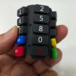 POS Terminal Precision Injection Molded Silicone Keypad Keys