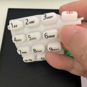Screen Printing Rubber Keypad for Handheld POS Terminals
