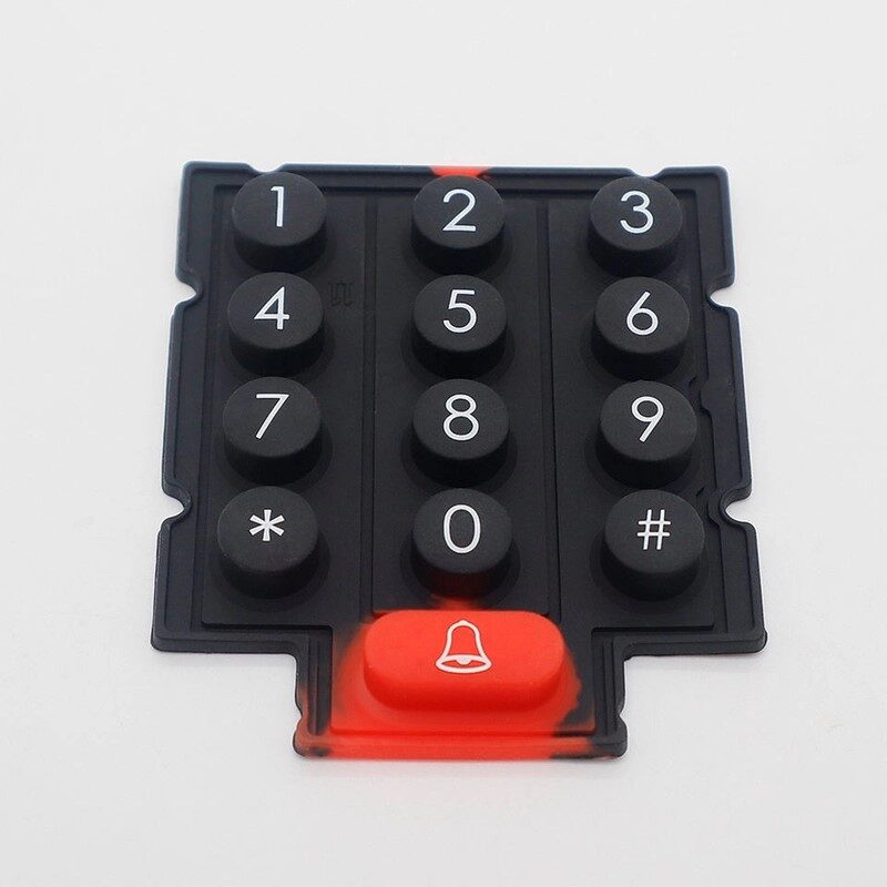 Customizable LED Backlight Silicone Rubber Keypads: Matte and Glossy Surface Options